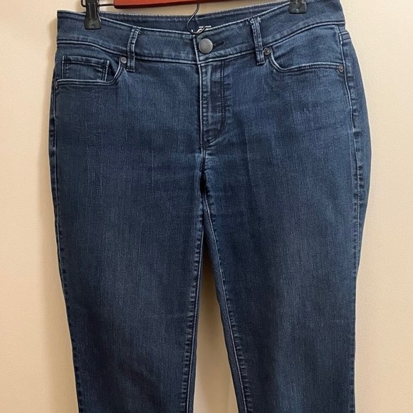 Loft 5 Pocket Dark Stonewash Denim Jean - 28/6P Curvy - Picture 2 of 9